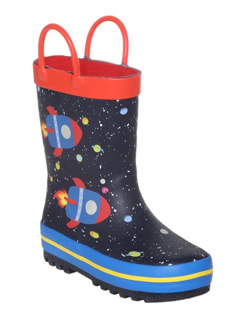 Bota para lluvia con diseño gráfico Mon Caramel para bebé en Liverpool