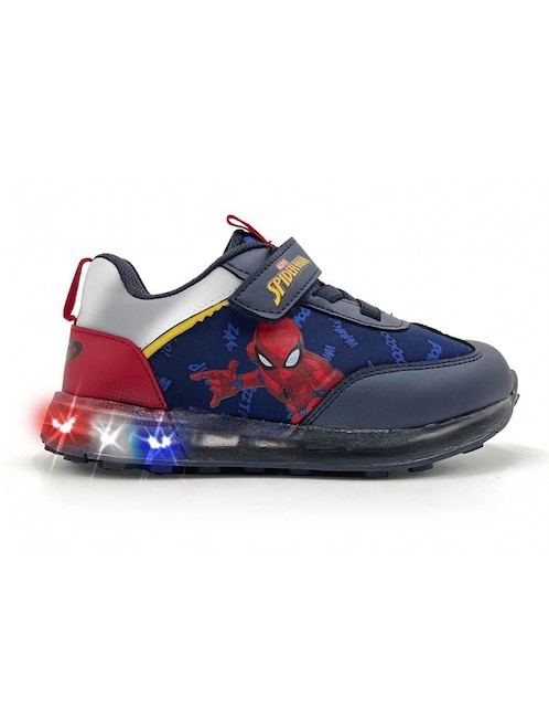 Tenis luz led Marvel para niño Spider-Man