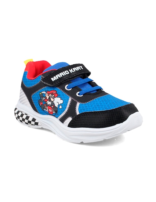 Tenis con luz Mario Bros para infantil niño