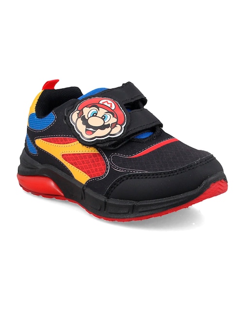 Tenis con luz Mario Bros para infantil niño