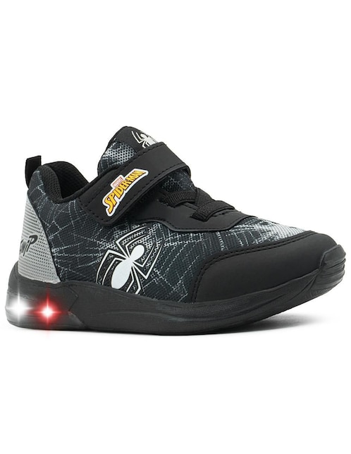Tenis luz led Tropicana para niño Marvel Spider-Man