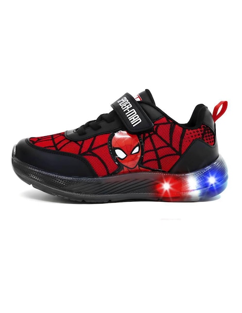 Tenis luz led Marvel para niño Spider-Man
