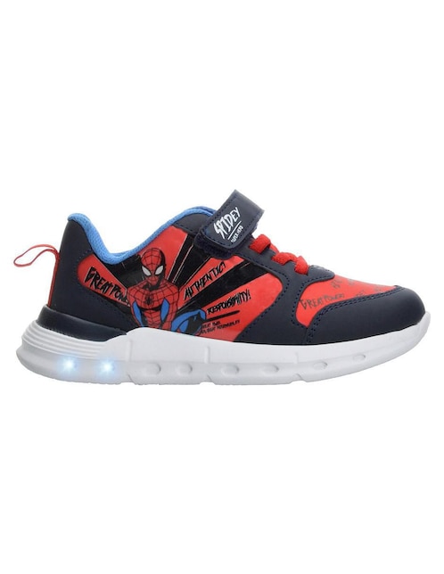 Tenis luz led Marvel para niño Spider-Man