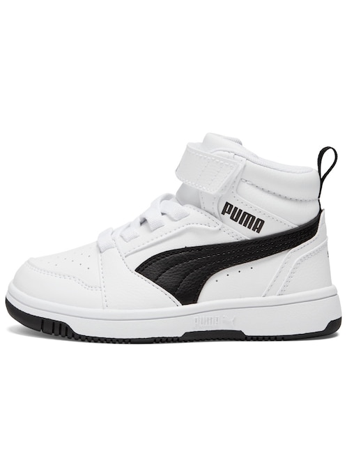 Tenis Puma para niño Rebound V6 Mid AC PS