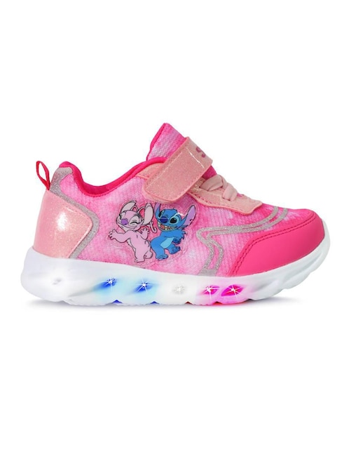 Tenis con luz LED Tropicana Licencia para niña Stitch y Ángel