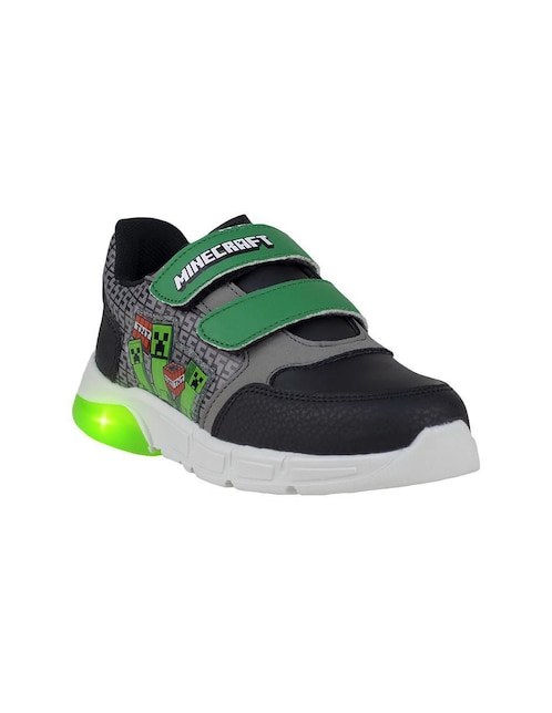 Tenis con luz Yuyin para niño Minecraft