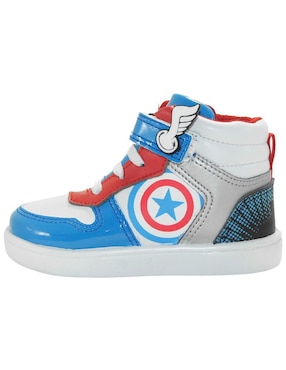 Tenis Bubble Gummers para niño Marvel Capitán América
