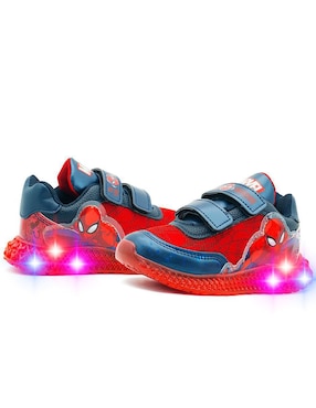 Tenis luz led Tenis Con Imaginación para niño Marvel Spider-Man