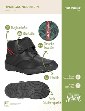 Zapato Hush Puppies de piel para niño