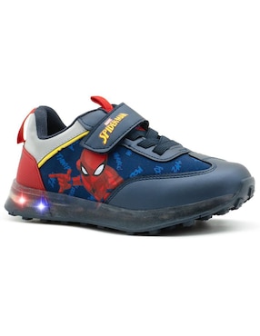 Tenis Con Luz Marvel Para Niño Spider-Man