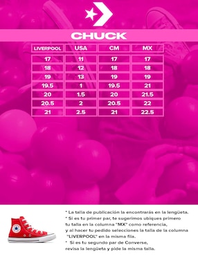 Tenis Converse para niño Ctas Hi