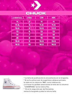 Tenis Converse para niño Ctas Hi