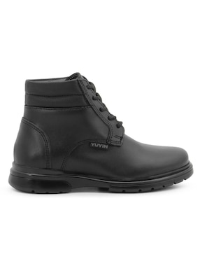 Bota de piel Yuyin Back to School para niño