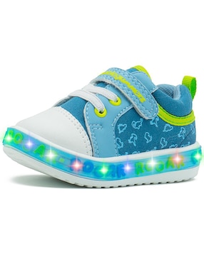 Tenis luz led Bubble Gummers para niño