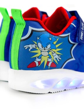 Tenis luz led Sonic The Hedgehog para niño