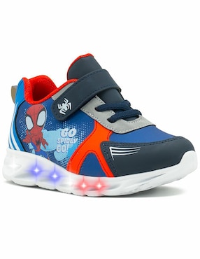 Tenis Con Luz Tropicana Para Niño Spider-Man