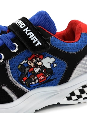 Tenis luz led Nintendo para niño Mario Kart
