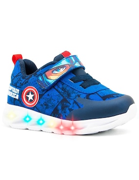 Tenis luz led Tropicana para niño Marvel Capitán América