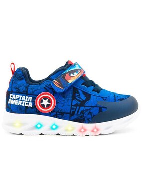 Tenis luz led Tropicana para niño Marvel Capitán América