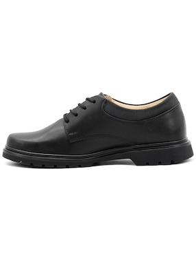 Zapato Yuyin Back to School de piel para niño