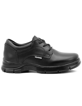 Zapato Yuyin Back to School de piel bovino para niño