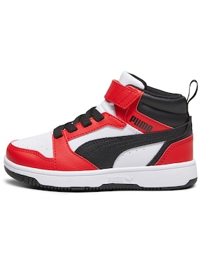 Tenis Puma para niño Rebound V6 Mid Ac Ps