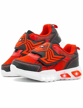 Tenis luz led Tropicana para niño Marvel Spider-Man