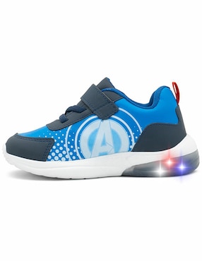 Tenis luz led Marvel para niño Capitán América