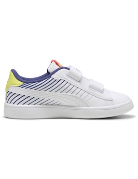 Tenis Puma Para Niño Smash 3.0 Poised 2 Race V PS