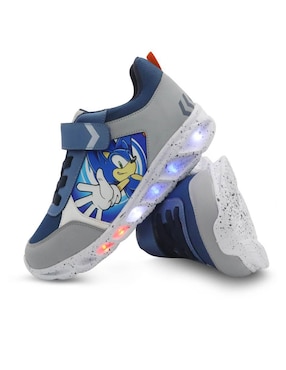 Tenis luz led Sonic The Hedgehog para niño