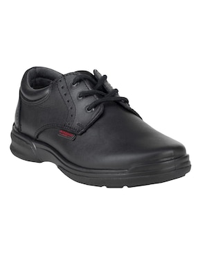 Zapato Verde Tabaco de piel para niño