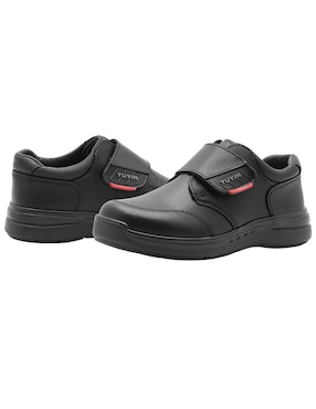 Zapato Yuyin Back to School de piel para niño