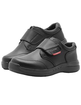 Zapato Yuyin Back to School de piel para niño