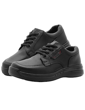Zapato Yuyin Back to School de piel para niño