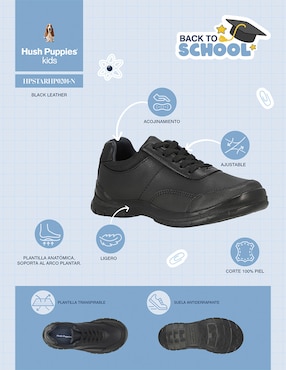 Zapato Hush Puppies de piel para niño