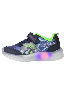 Tenis Kuali Shoes para niño Monster Trucks Hot Wheels