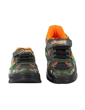 Tenis luz led Kuali Shoes para niño Dinosaurio Dino: Deluxe Xl