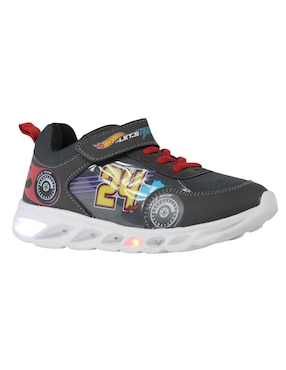 Tenis luz led Kuali Shoes para niño Hot Wheels