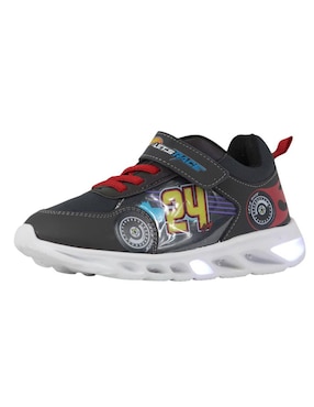 Tenis luz led Kuali Shoes para niño Hot Wheels