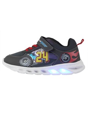 Tenis luz led Kuali Shoes para niño Hot Wheels
