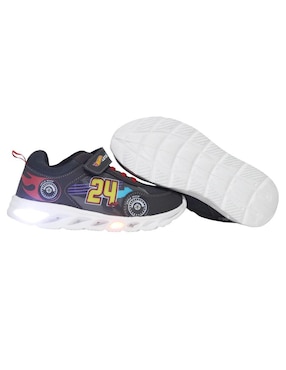 Tenis luz led Kuali Shoes para niño Hot Wheels