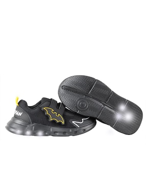 Tenis luz led Kuali Shoes para niño Dc Batman