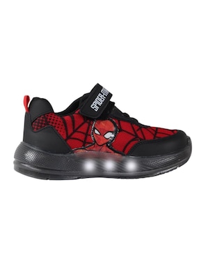 Tenis luz led Kuali Shoes para niño Marvel Marvel Spiderman