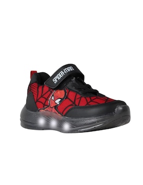 Tenis luz led Kuali Shoes para niño Marvel Marvel Spiderman