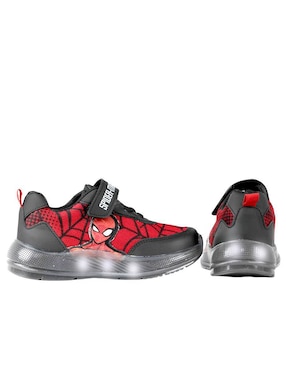 Tenis luz led Kuali Shoes para niño Marvel Marvel Spiderman