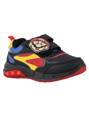 Tenis luz led Kuali Shoes para niño Nintendo Mario Bros