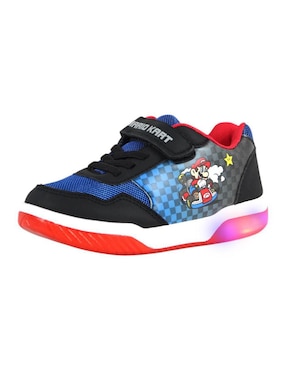 Tenis luz led Kuali Shoes para niño Nimtendo Mario Bros