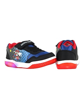 Tenis luz led Kuali Shoes para niño Nimtendo Mario Bros