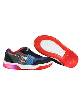 Tenis luz led Kuali Shoes para niño Nimtendo Mario Bros