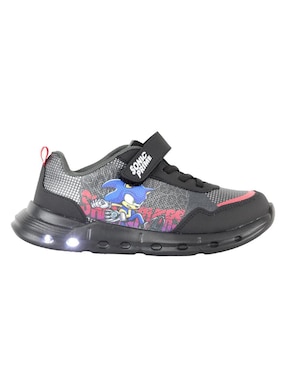 Tenis luz led Kuali Shoes para niño Sega Sonic